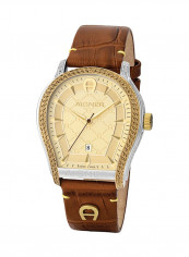 Men's Leather Analog Wrist Watch M A137103