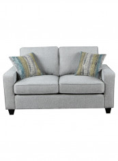 Simmons 2-Seater Sofa With 2-Scatter Cushions Grey 88x156cm