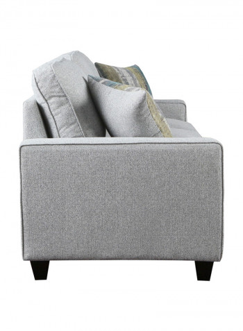 Simmons 2-Seater Sofa With 2-Scatter Cushions Grey 88x156cm