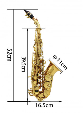 Carve Pattern Bb Bend Althorn Soprano Saxophone