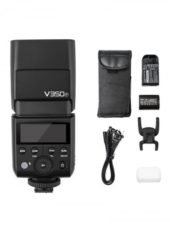 Wireless Speedlite Camera Flash 21x6.8x18centimeter Black