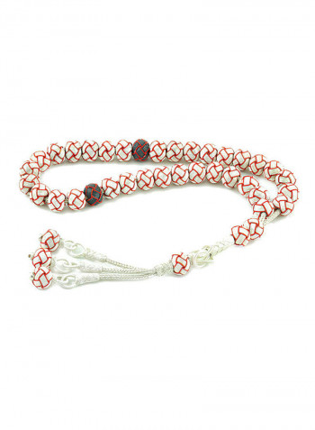 Knitted Silver Prayer Beads