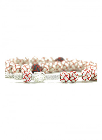 Knitted Silver Prayer Beads