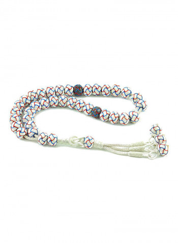 Knitted Silver Prayer Beads