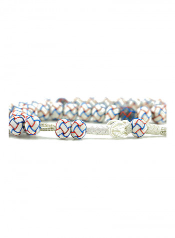 Knitted Silver Prayer Beads
