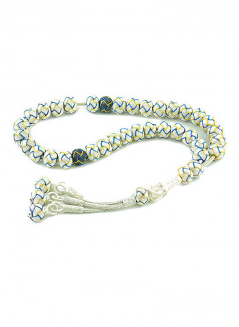 Knitted Silver Prayer Beads