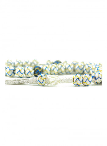 Knitted Silver Prayer Beads