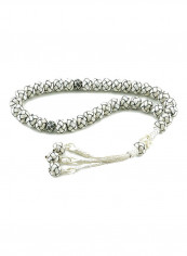Knitted Silver Prayer Beads