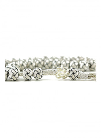 Knitted Silver Prayer Beads