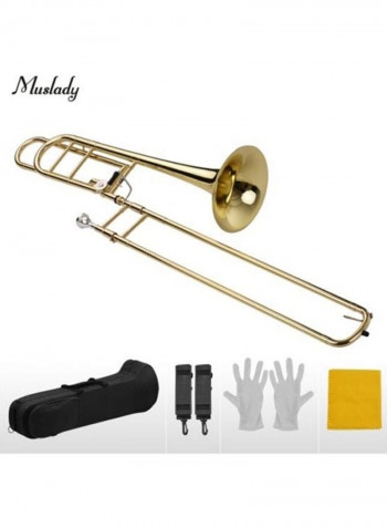 Bb Flat Tenor Slide Trombone With Accessories