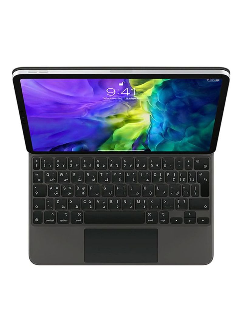 4th Generation Magic Keyboard For iPad Pro - Arabic/English 12.9inch Black