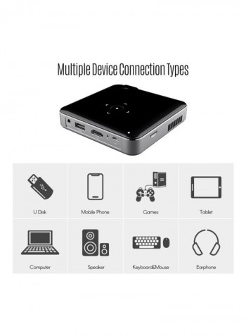 Mini Office Projector Black