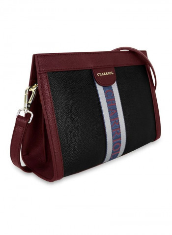 Deauville Crossbody Bag Bordeaux/Black/Blue