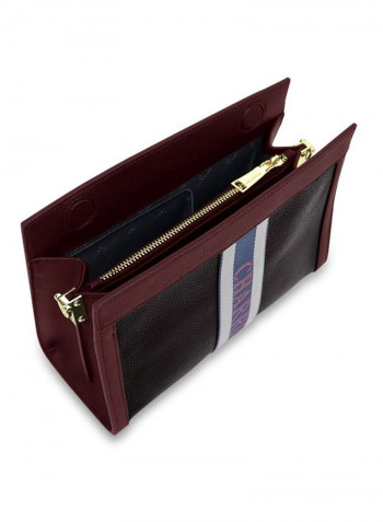 Deauville Crossbody Bag Bordeaux/Black/Blue