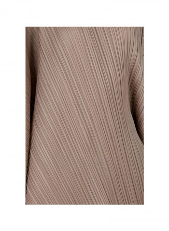 Pleated Stretch Detailed Skirt 05 Ash Gry