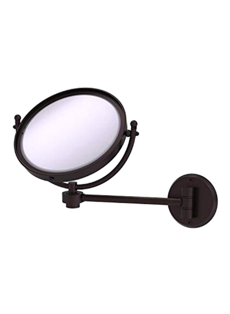 Wall Mounted Make-Up Mirror Black/Clear 11x8x10inch