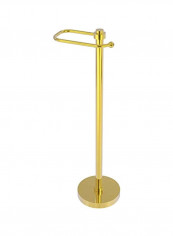 Brass Toilet Tissue Stand Gold 8x6x26inch