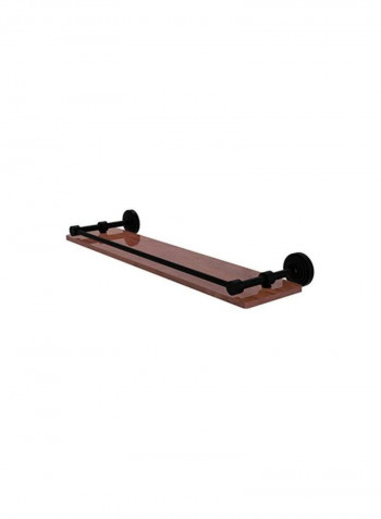 Wooden Bathroom Shelve Brown/Black 22inch