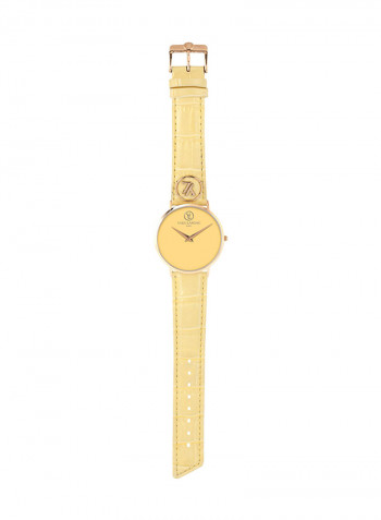 Women's Leather Analog Watch Y6501R-54