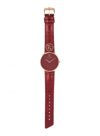 Women's Leather Analog Watch Y6501-83