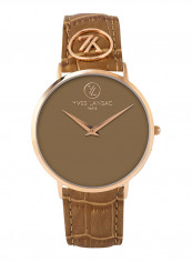 Women's Leather Analog Watch Y6501-92