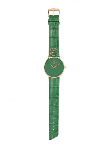 Women's Leather Analog Watch Y6501R-41