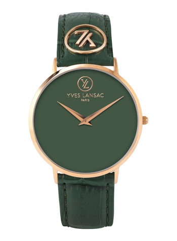 Women's Leather Analog Watch Y6501R-43