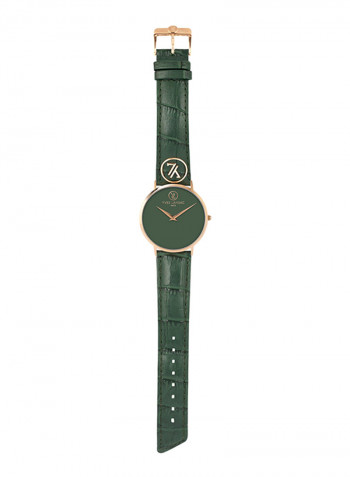 Women's Leather Analog Watch Y6501R-43