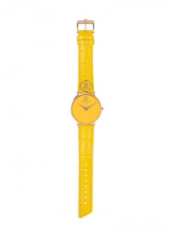 Women's Leather Analog Watch Y6501R-53