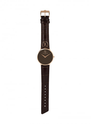 Women's Leather Analog Watch Y6501R-71