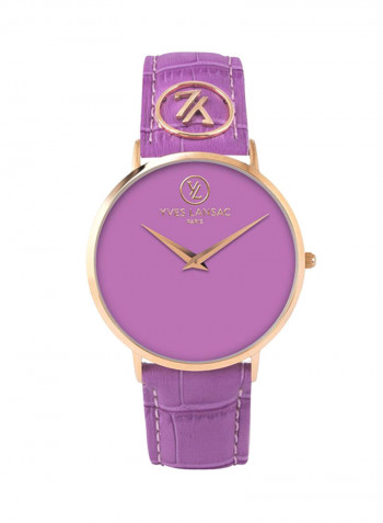 Women's Water Resistant Analog Watch With Clutch Set Y6501R-02