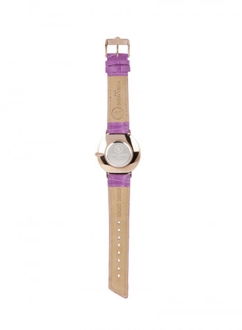 Women's Water Resistant Analog Watch With Clutch Set Y6501R-02