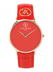 Women's Leather Analog Watch Y6501-81