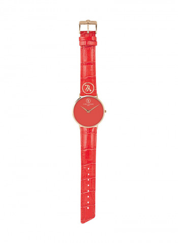 Women's Leather Analog Watch Y6501-81