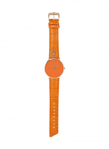 Women's Leather Analog Watch Y6501R-51