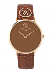 Women's Leather Analog Watch Y6501R-72