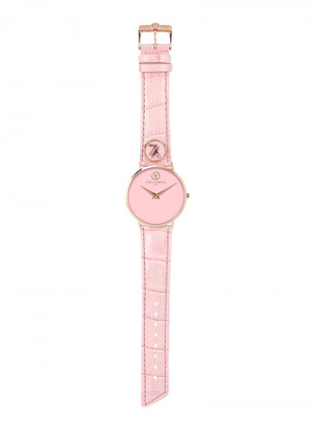 Women's Leather Analog Watch Y6501R-84