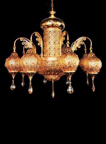 Majlis Chandelier Gold 880x870millimeter