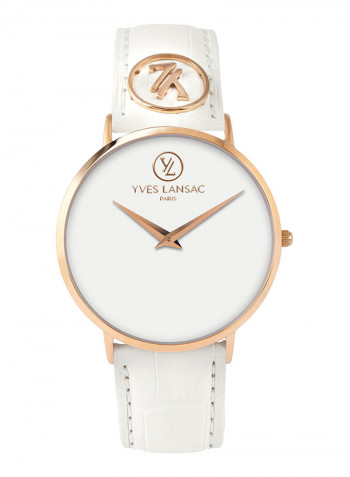 Women's Leather Analog Watch Y6501-24