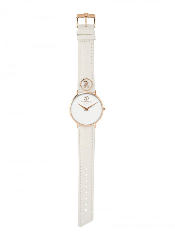 Women's Leather Analog Watch Y6501-24