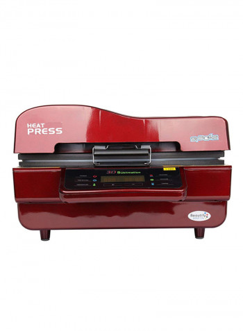 3D Vacuum Heat Press Machine Red/Black