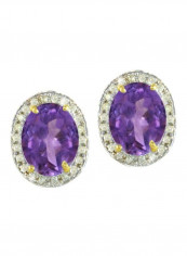 18 Karat Oval Cut Amethyst Earrings reviews 18 Karat Oval Cut Amethyst Earrings