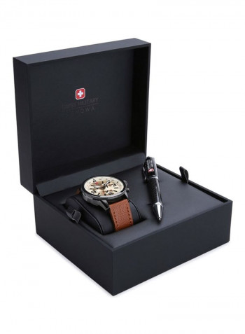 Men's Analog Watch and Pen Set W S6-4224.30.002