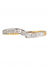 18 Karat Gold 0.1 Carat Diamonds Eternity Band Ring