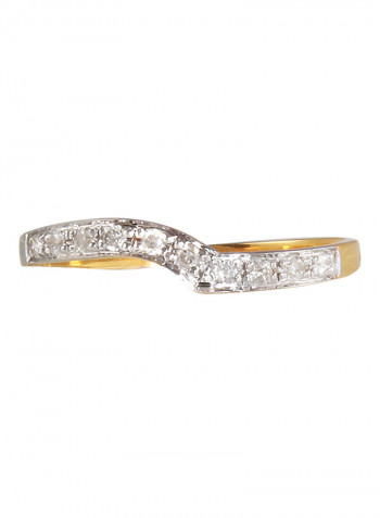 18 Karat Gold 0.1 Carat Diamonds Eternity Band Ring