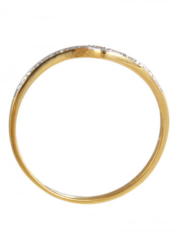 18 Karat Gold 0.1 Carat Diamonds Eternity Band Ring
