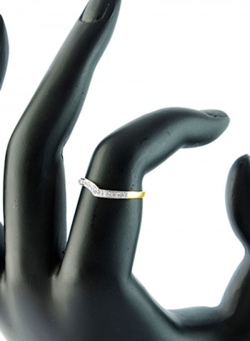 18 Karat Gold 0.1 Carat Diamonds Eternity Band Ring