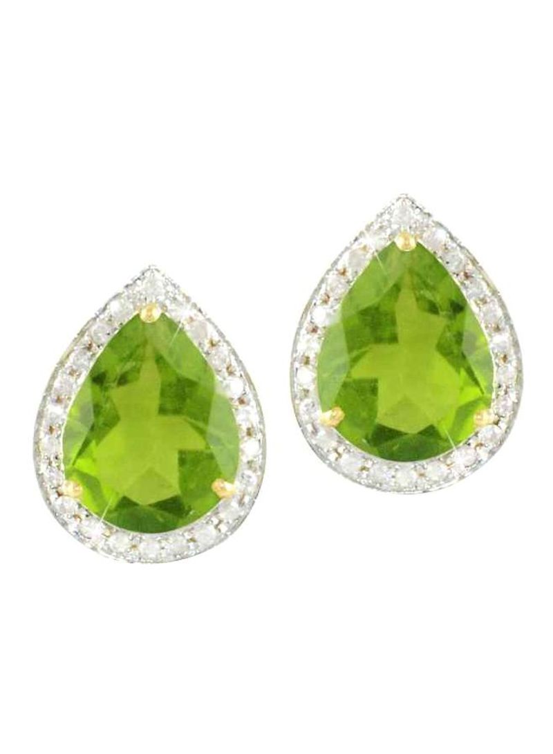 18 Karat Gold Diamond Studded Earrings