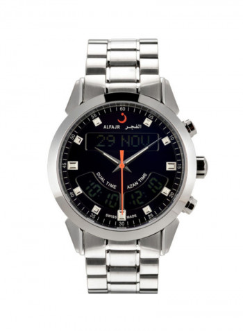 Men's Water Resistant Stainless Steel Analog+Digital Watch WA-10S