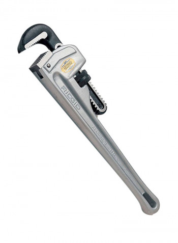 Heavy Duty Aluminium Pipe Wrench Silver 48inch